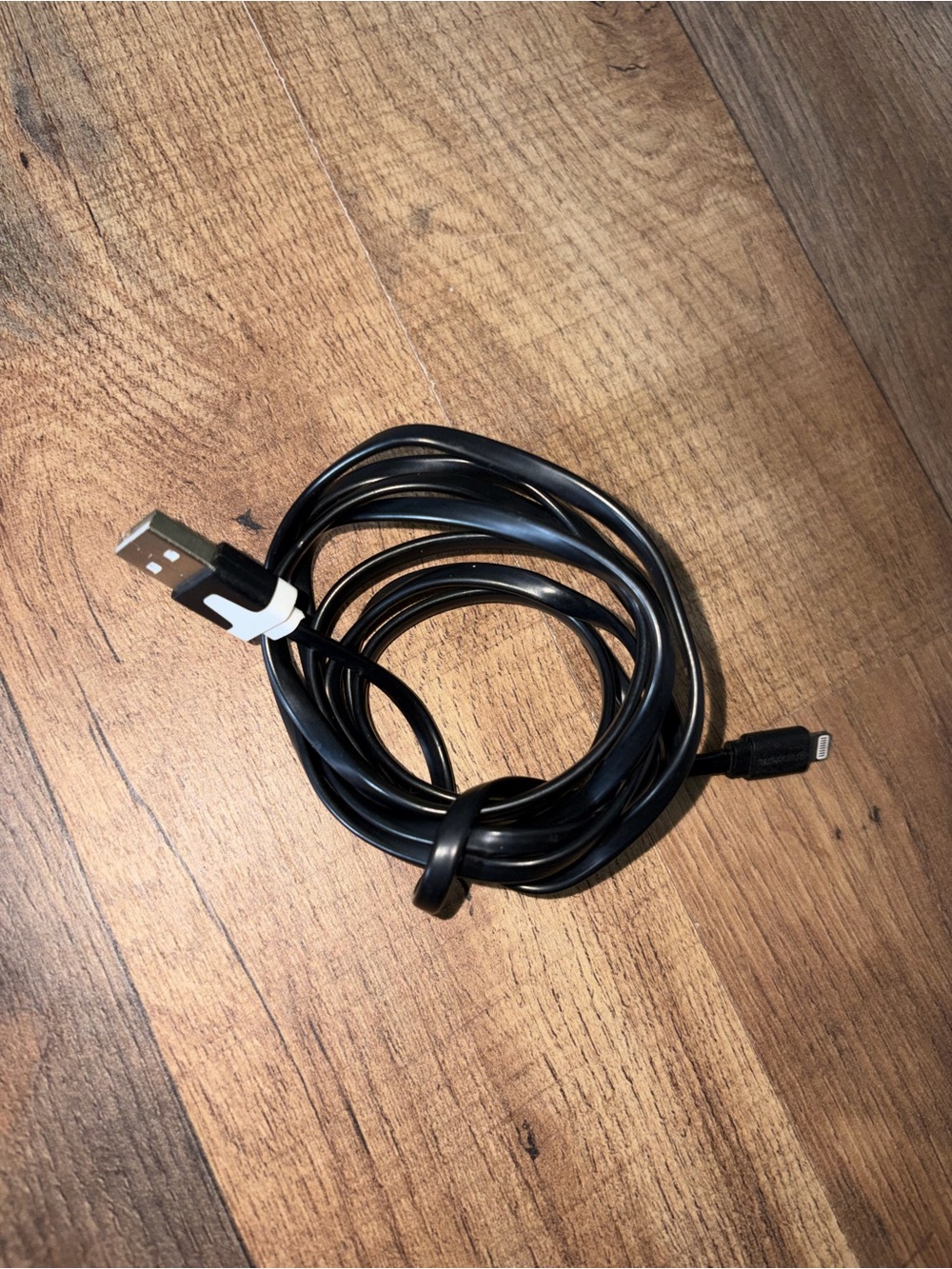 Black USB to Lightning Charging Cable